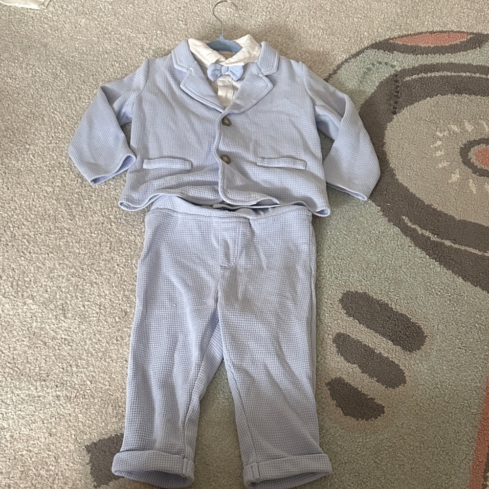 First Impressions Light Blue Kids suit set